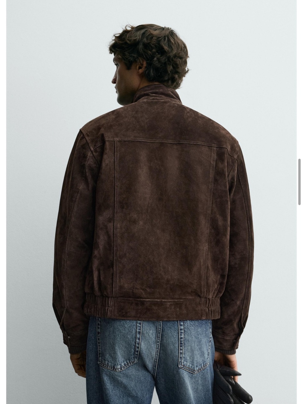 Zara Man NWT LEATHER SPLIT SUEDE JACKET SMALL 8281/309 - Picture 10 of 14